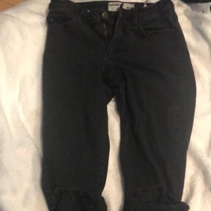 black garage jeans